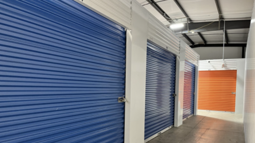 Interior temperature-controlled storage units