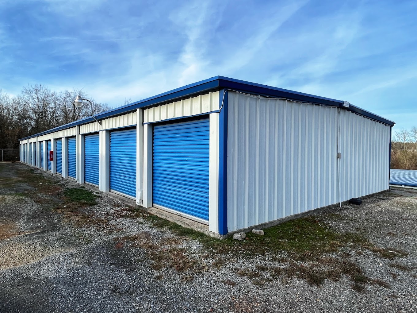 Storage Park facility exterior with drive-up units